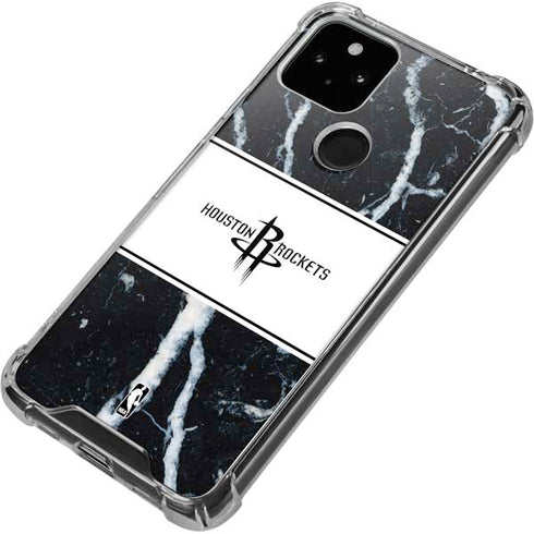 NBA Houston Rockets Marble Google Pixel 5 Clear Case